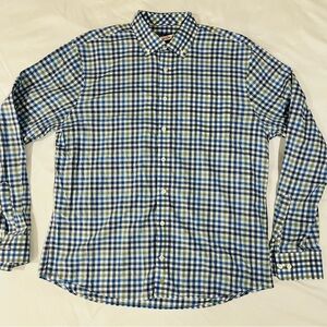 Johnnie O Hangin Out Plaid Shirt Button Down Long Sleeve Preppy Men’s L Large